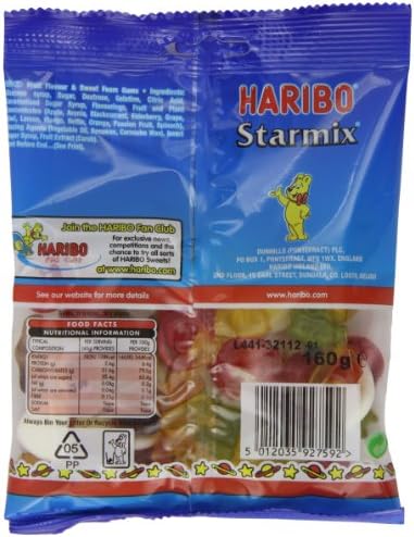 Haribo Starmix Bag 160 G (pack Of 12)