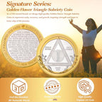 Victory Path 1 Year Sobriety Coin, Affirmation AA Chips, Addiction Recovery One Years Sober Medallions, Celebrating Anniversary Token, Alcoholics Anonymous Sobriety Gifts for Men Women