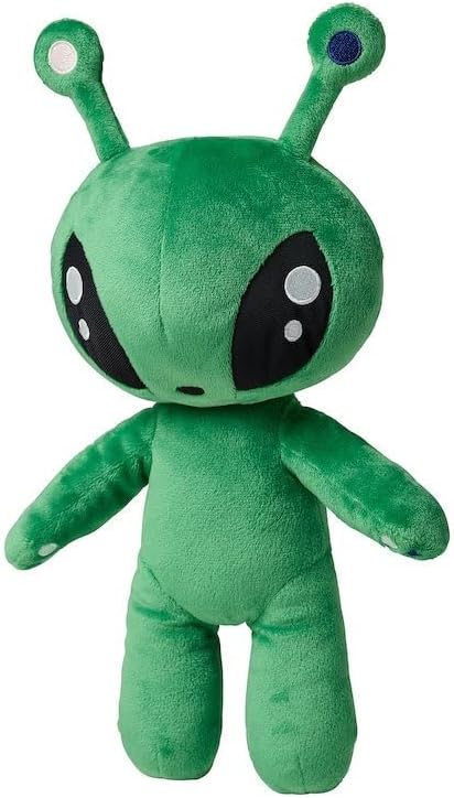 OSOCU 13.5in Adorable Green Alien Plush Toy | Ultra-Soft Stuffed Figure | Great for Home & Room Decoration | Ideal Birthday/Halloween for All Genders | a Must-Have for Sci-Fi Lovers