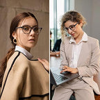 Przene 4 Pack Blue Light Blocking Glasses for Women Men,Retro Round Computer Gaming Glasses Anti Eye Strain/UV/Glare (Mixed Color-01, Standard)