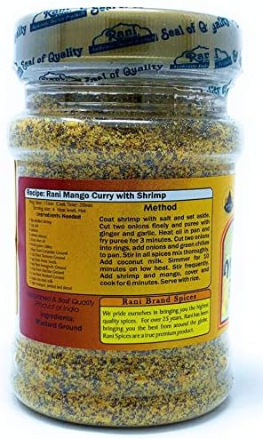 Rani Mustard Seeds Ground, Powder Spice (Rai Sarson) 3oz (85g) PET Jar ~ All Natural | Gluten Friendly | NON-GMO | Kosher | Vegan | Indian Origin