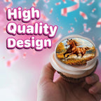 30 x Edible Cupcake Toppers – Horse Themed Collection of Edible Cake Decorations | Uncut Edible on Wafer Sheet