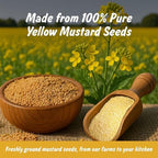 Spice Profile USDA Organic Ground Mustard, Lab Tested, Resealable 4 oz Pouch, Mostaza Amarilla Molida, Peeli Sarson