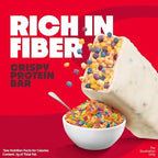 Quest Nutrition Crispy Protein Bar, Fruity Cereal Flavor, 18g Protein, 1g Sugar, 2g Net Carbs, Low Sugar, 12 Count