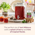 ORGANIC INDIA Tulsi Hibiscus Tea Bags - Holy Basil Herbal Tea, Stress Relieving, Calming, Immune Support, USDA Organic, Caffeine Free -18 Bags, 3 Pack