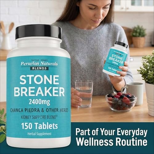 Peruvian Naturals Chanca Piedra “Stone Breaker” – 150 Tablets - Kidney Supplement - 2400mg per Serving 100% Natural Chancapiedra Grown in Peru