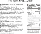 I WUGU 2 Pack Sugar-Free Black Sesame Balls, Total 216g/7.6oz, Supports Daily Nutrition & Natural Energy, Sesame Snacks, No Artificial Additives, Ideal for Breakfast, Snacking and Party Bites, 22 Single-Serve Sachets at Least In 2 Boxes, 五谷磨房无糖黑芝麻丸