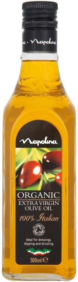 Napolina Organic Extra Virgin Olive Oil (500ml) - Pack of 6