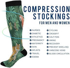 Burbuja Safari Wild African Animals Compression Socks for Women Men (20-30mmHg), Knee High Socks Circulation Support for Sport Running Hiking Nurse, 1 Pair