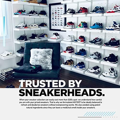 Shoe Deodorizer for Sneakerheads by ANTIDOT - Advanced Shoe Freshener Spray Collection | Shoe Odor Neutralizing Formula (Cool Watermelon)