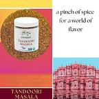 Spice Hut - Organic Tandoori Masala Powder, with Salt, Flavorful Indian Tandori Curry Powder for Cooking South Asian Food - Tandori Chicken Tikka Seasoning Spice, Vegetables, Curries / All-Natural, Kosher, Vegan, Gluten Free, Keto -No MSG- 3.7oz Glass Jar