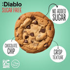 Diablo Sugar Free Chocolate Chip Cookies 150 g (Pack of 4)