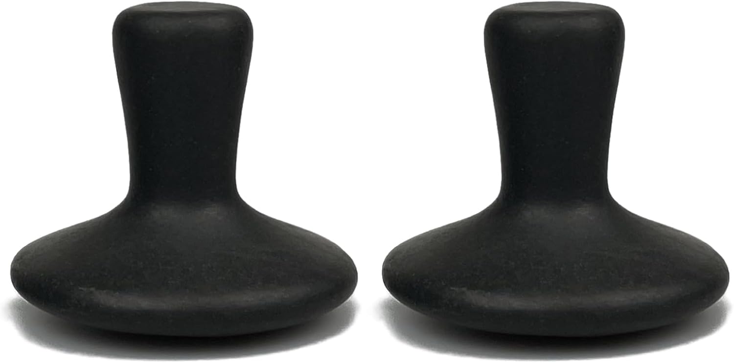 DEFUNX Massage Stones 2 Pieces Mushroom Shaped - Hot Stones Massage Set Hot Rocks Kit for Neck and Face