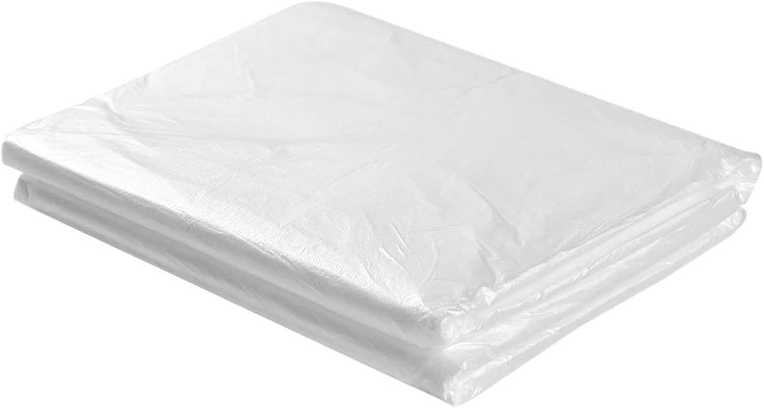 Disposable Sauna Sheeting Blanket Liners,50 Pieces Disposable Plastic Sheeting,for Body Wrap Used Inside a Far Infrared Sauna Blanket,47"" x86 PE,1/50