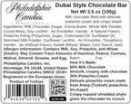 Philadelphia Candies Dubai Style Chocolate Bar, 34% Cocoa Milk Chocolate, 3.52 Ounce (2026 Release)