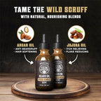 Viking Revolution Beard Oil for Men - All Natural Beard Oil Spiced Vanilla Scent with Argan Oil & Jojoba Oil Beard Conditioner and Softener - Strengthens Beards and Mustaches for Men (2 Pack)