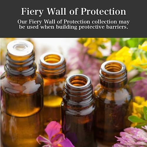 Fiery Wall of Protection Oil by Art of the Root | Handmade with Herbs & Essential Oils | Conjure, Wiccan, Hoodoo, Pagan & Magick