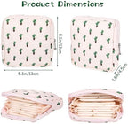 ElevateTech Sanitary Napkin Storage Bags, 4 Pcs Pad Bag for Period Tampon Bags Portable Menstrual Pad Pouch Feminine Pouch First Period Bag Gifts for Women