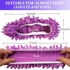 4 Pairs (8 Pieces) Mop Slippers Shoes Cover Dust Duster,Multi Function Reusable Microfiber Dust Mops,Floor Cleaning Shoes for Bathroom,Office,Kitchen,House Polishing Cleaning