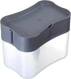 Dishwasher soap Dispenser, Kitchen Cleaning Pot Brush, Automatic Liquid Dispensing Box, soap Dispenser Gray, 1 Piece per Sale
