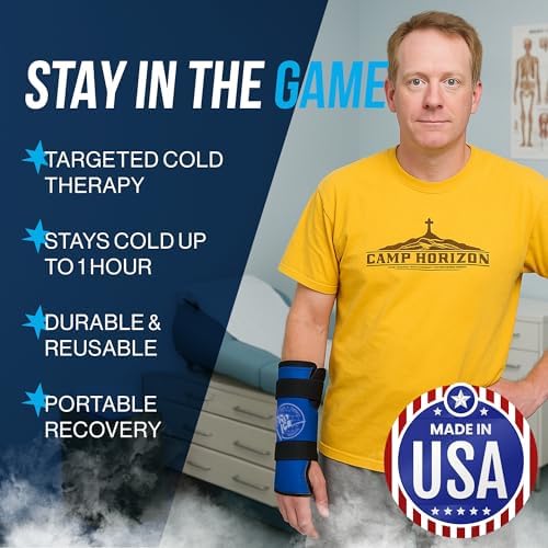 Pro Ice Wrist Cold Therapy Ice Wrap - Instant Relief Ice Pack Fit for Left & Right - Adjustable Straps, Long-Lasting Cooling - Universal Fit - Multipurpose & Reusable - 1 Ice Wrap Included - PI 300