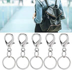 20Pcs Lanyard Snap Hook, Keychain Hooks for Lanyard, Key Chain Hook Accessories, Suitable for Making Lanyards, Key Chains, Zipper Handles, Etc (7x14mm Shrimp Buckle with 12mm Inner Diameter