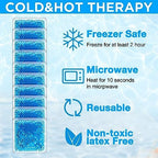 TrelaCo 30 Pack Blue Small Ice Packs for Injuries Reusable Mini Boo Boo Gel Bead Ice Pack Soft Cold Packs Cold Hot Compress for Pain Relief Wisdom Teeth Breastfeeding, Tired Eyes Face Neck