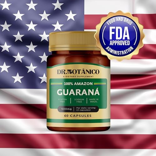 Guaraná 500mg – Clean Energy & Focus | Dr. Botanico (60 Capsules)