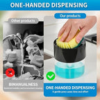 Soap Dispenser Flower Compatible with Scrub Daddy-Refillable Kitchen Sink Pump Dispenser,BPA Free,1PC