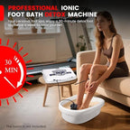 Ionic Foot Spa Machine,Dual Ion Foot Bath Detox Machine for Home Use, Easy 10-30 Min Home Detox Foot Soak, 5 Foot Detox Modes for Toxin, Heavy Metal