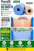 Reusable Paper Towels Washable, 60 Cts Disposable Cleaning Dish Cloths, Multi-Purpose Kitchen Wipes Roll, Pink