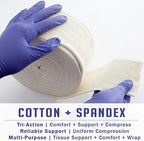 EVERLIT Elasticated Tubular Support Bandage | Stockinette Tubing for Small Arms, Knees, Large wrists Medium ankeltes| Light to Moderate Compression Bandage Roll For Tissue Support (Size D | 3" x 11 yd)
