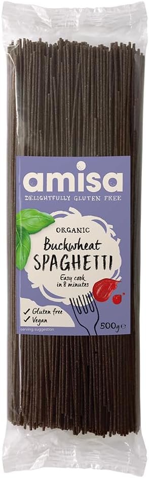 AMISA ORGANICS Organic Buckwheat Spaghetti, 500 GR