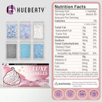 HUEBEATY® 6-in-1 Frozen Snowflakes Sprinkles for Cake Decorating- 180g Winter Cake Sprinkles with Jimmies, Nonpareils, Blue & Silver Sugar, Edible Frozen Cake, Cupcake Toppers & Birthday Decorations for Cakes, Cupcakes, Cookies & Icecream