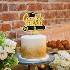 Ercadio 1 Pack 2026 Graduation Theme Cupcake Toppers Glitter Grad Class of 2026 GraduationCupcake Pick Decoration for 2026 Graduation Theme Party Decorations Supplies