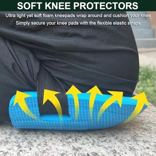 SUJAYU Gardening Knee Pads for Women, Soft Foam Knee Pads for Men Construction, Work Knee Pad for Men Women, Rodilleras Para Roofing Rodilleras Para Trabajo (Pink)