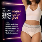 Always Discreet Boutique Incontinence and Postpartum Underwear for Women, Maximum Protection, Small/Medium, Rosy, 48 Count (4 Packs of 12)