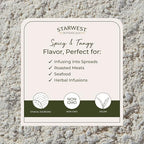 Starwest Botanicals Organic Horseradish Root Powder - Dried Seasoning Spice for Meats, Seafood, & Sauces, Finely Ground, Spicy & Savory, Certified Kosher, Non-GMO - 4 oz Pouch