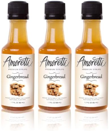 Amoretti Premium Gingerbread Syrups 50ml 3 Pack