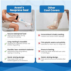 ACAST Cast Cover for Shower - Waterproof Cast Cover for Injuries & Plaster, Reusable Hand Sleeve Dressing Protector, Wrist, Elbow & Fingers (Leg Cast)