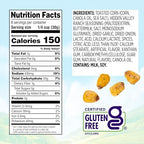 Snak Club Toasted Corn with Hidden Valley Ranch Seasoning, Roasted and Salted Corn Nuggets, Gluten-Free and Kosher Snack, 8.5 oz Resealable Bag