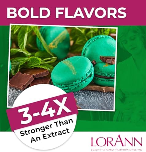 LorAnn Oils Super Strength Flavoring - Used For Candy Making, Flavoring Extracts, Baking, Hard Candy, and Flavor Oils - Bold, Natural Flavors 4X Stronger Than Extracts - Mint Chocolate Chip, 1 fl oz