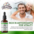 Parsley Leaf Tincture Alcohol-Free Extract, Organic Parsley (Petroselinum crispum) Dried Leaf - Non-GMO in Cold-Pressed Organic Vegetable Glycerin - 2 Oz