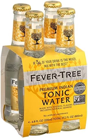 Fever-Tree Premium Indian Tonic Water, 6.8 Fl Oz (pack of 4)