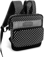O2TOTES WEAR YOUR OXYGEN WITH STYLE Backpack fit for Rhythm p2 poc, lightweight backpack, comfortable, mesh (Nylon, black white polka)