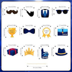 Best Dad Cupcake Toppers Happy Father's Day Cupcake Picks Birthday Party Cake Decoration for Dad Happy Birthday to Dad Father's Day Toothpicks with Suit Brief Case Trophy for Dad