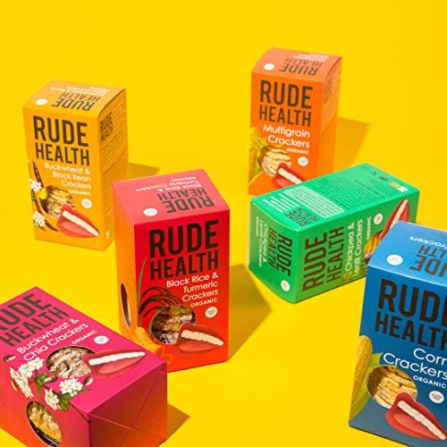 Rude Health Foods Chickpea & Lentil Crackers 120g (Pack of 5)