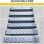 OrangeStar Portable Wheelchair Ramp, 1"/2"/3"/4"/5"/6" Rise Extensible Threshold Ramp for Wheelchair, Scooter, Home Steps, Stairs, Entry, Doorways