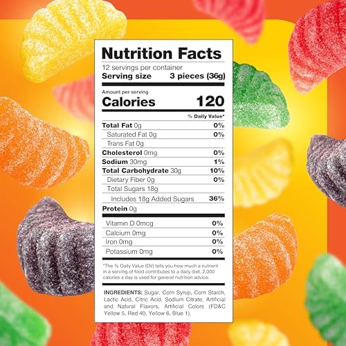 Fruit Slices Jelly Candy - 1 Pound Pack - Old Fashioned Jelly Candy for Holiday Snack Bowls and Gifts - Gelatin Free Jellies - Orange, Grape, Cherry, Lime, Lemon