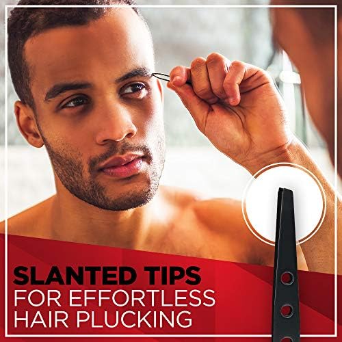 Titania Tweezer Black Oblique, Rustproof, on blister card pack of 1 x 18 g)